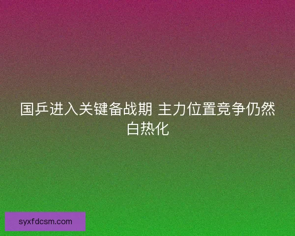 国乒进入关键备战期 主力位置竞争仍然白热化 国乒进入关键备战期 主力位置竞争仍然白热化